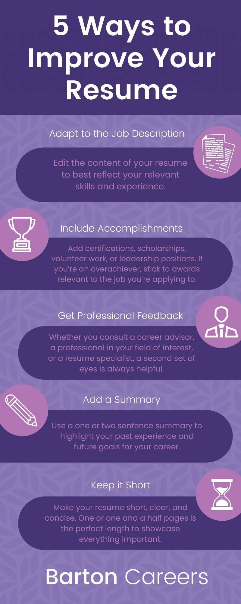 Improve Your Resume With These 5 Tips [Infographic]